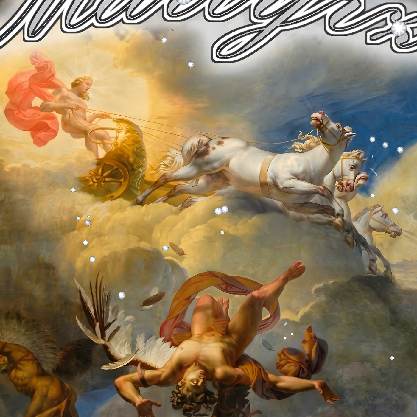 The Fall of Icarus painting printed on the tee